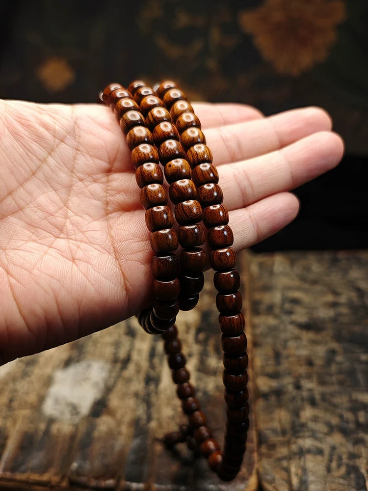 Buddha3bodhi 108 Beads of Myanmar Rosewood Rosary Beads Mala Beads