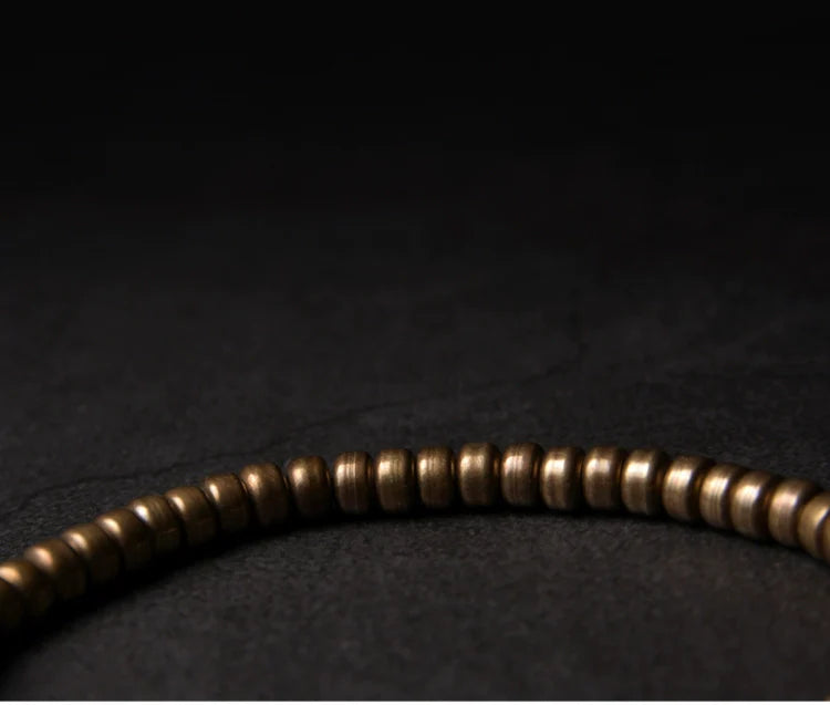 Tibetan Handmade Brass Protection Bracelet for Men and Women