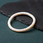 Natural Freshwater Pearl Straight-Cut & Tibetan Style Diagonal-Cut Bracelet – Elegant, Fashionable Women’s Jewelry