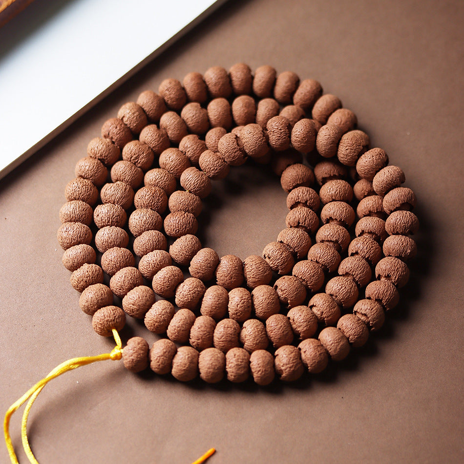 Natural Wild Lotus Bodhi Seeds 108 Mala Prayer Bracelet