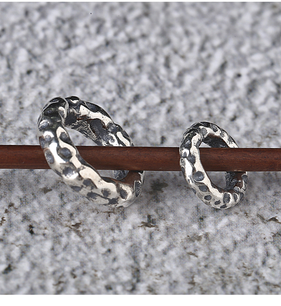 S925 Silver, Crater Card Ring Running Ring DIY Bracelet Small Silver Ring Accessories