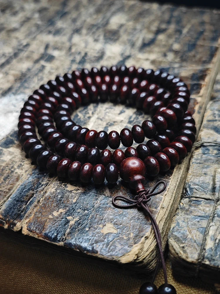 Buddha3bodhi 108 Beads of Red Sandalwood Mala Beads