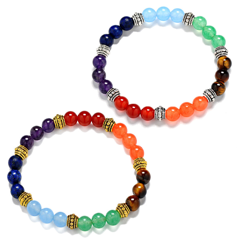 7 Chakra Stones Bracelet Yoga Energy Bracelet Chakra Healing Bracelet for Meditation