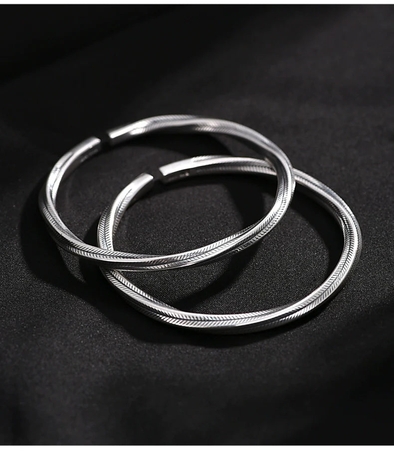 Buddha3bodhi Pure Silver Mobius Loop Bracelet