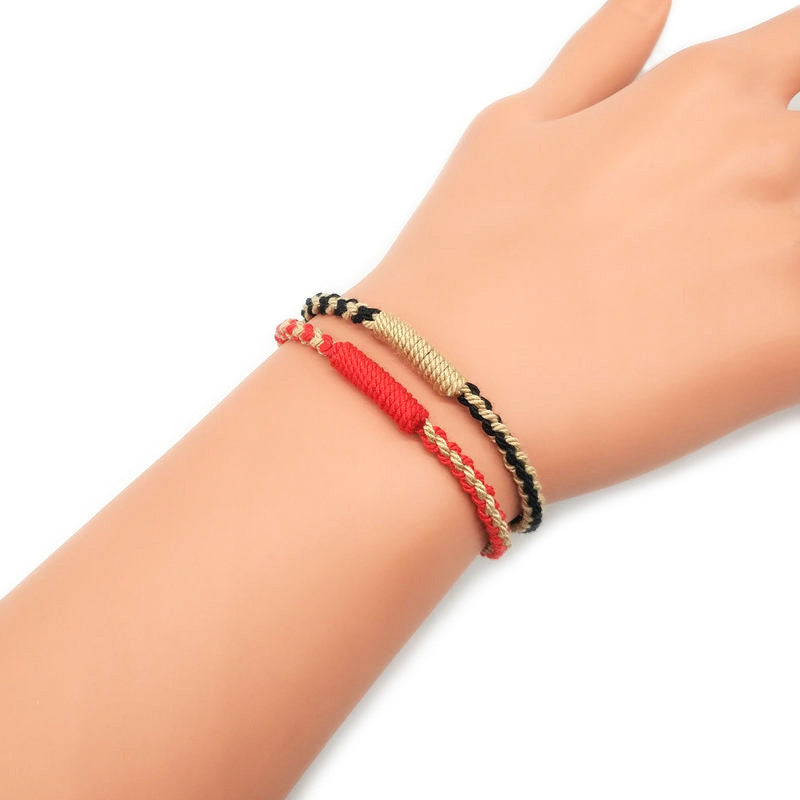 Lucky Red String Bracelet for Your Zodiac Year – Braided Multicolor Thread Bracelet