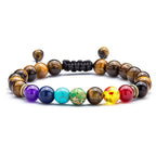 Buddha3bodhi 7 Chakra Bracelet Lapis Lazuli Tiger Eye Braided Men Bracelet
