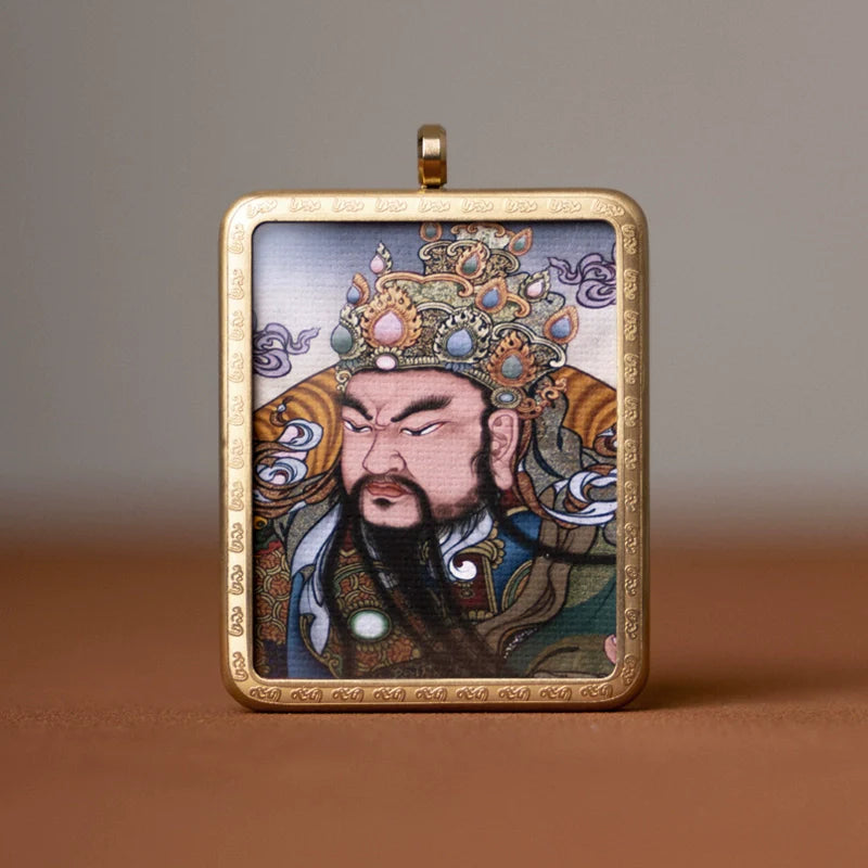 Tibetan Thangka  Amulet Talisman Pendant Necklace (35mm*45mm)