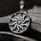 925 Sterling Silver Sun Pendant for Men
