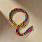 Tibetan Braided Colorful Samsara Bracelet – Green Tara & Zambhala Blessings