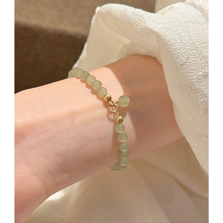 Buddha3bodhi Natural Hetian Jade Beaded Bracelet for Women
