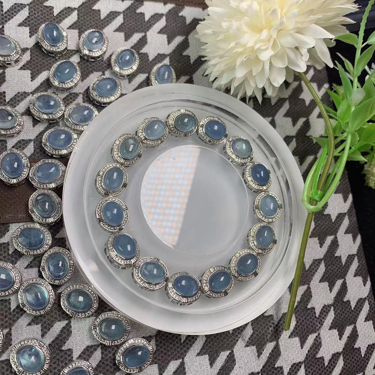 Natural Aquamarine – Vintage Box-Style Beads for DIY Bracelets