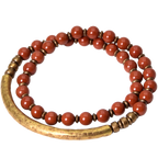 Multi-Layer Natural Red Jasper Bracelet Couple’s Grounding & Vitality Bracelet