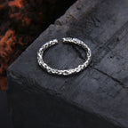 925 Sterling Silver Irregular Wrinkle Ring