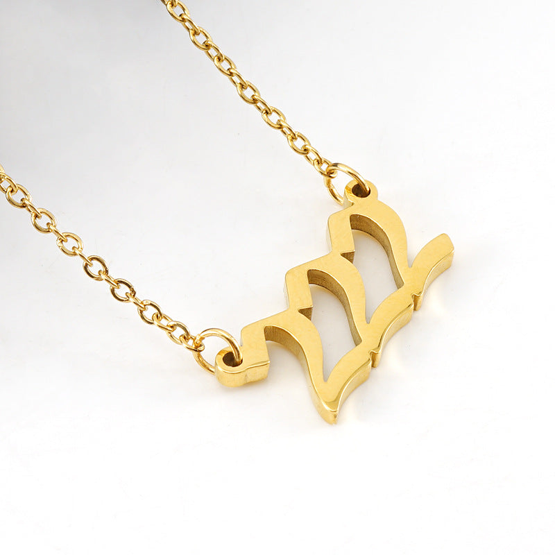 Angel Number Necklace 111–999 | Lucky Manifestation Pendant for Protection, Love & New Beginnings