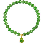 Natural A-Grade Hetian Green Jade Gourd Bracelet – Lucky Charm for Women