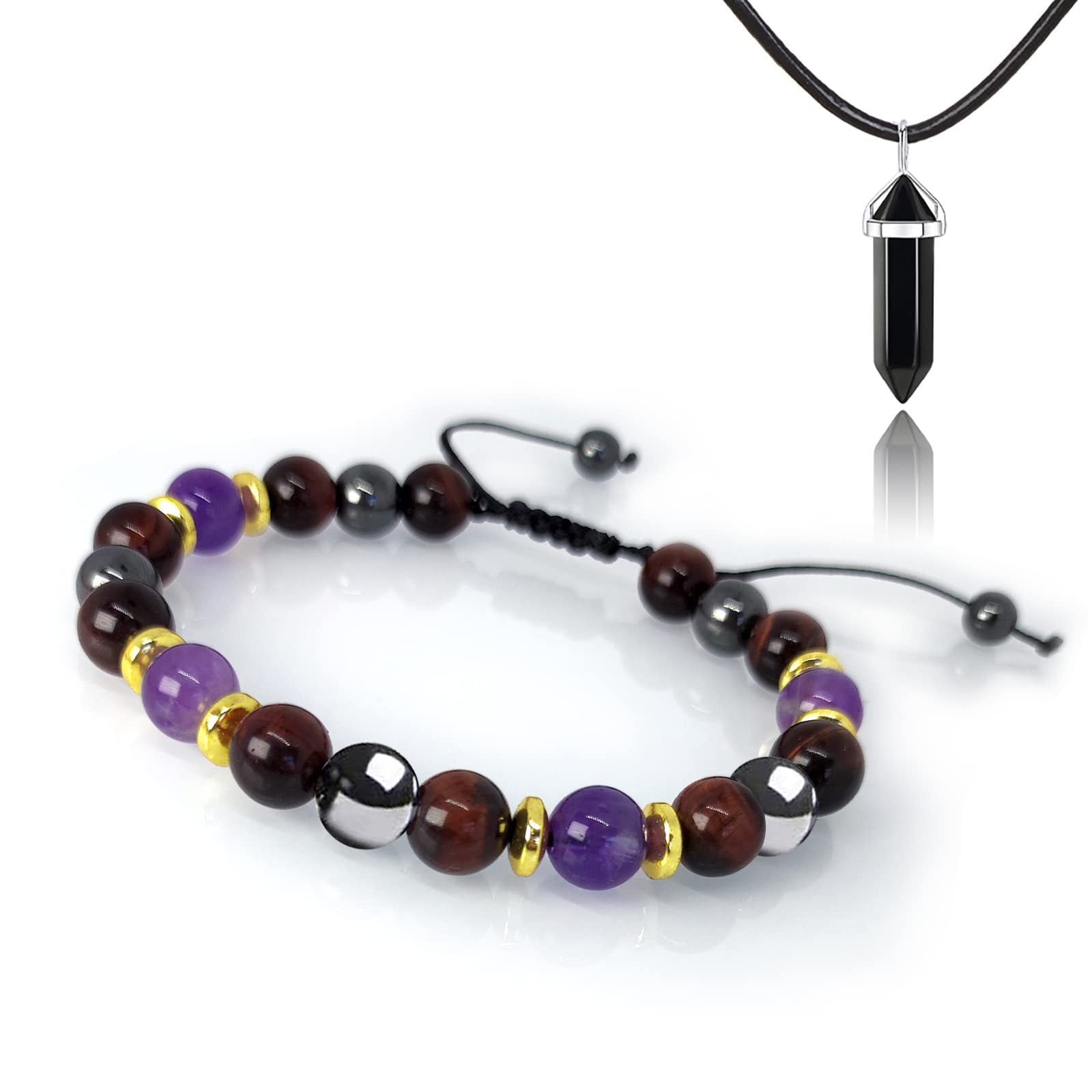 Seven Chakra Energy Bracelet Beaded Braided Healing Bracelet for Meditation