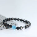 Buddha3bodhi Natural Silver Obsidian DIY Design Simple Feng Shui Bracelet
