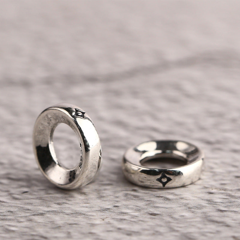 S925 Silver Card Ring Tibetan Accessories DIY Jewelry Accessories
