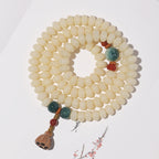 Fresh & Serene 108 Bodhi Mala Bead Bracelet with Boxwood Lotus Pod – Multiple Minimalist Styles Available