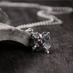 Sterling Silver Vintage Vajra Pendant for Men & Women