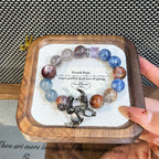 Nezha Series Bracelet –  Amethyst Phantom Kyanite Lepidolite K2 Crystal Bracelet for Women