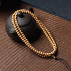 Premium Tibetan Buddha Hand Rudraksha Bodhi 108 Mala – Unisex Bracelet