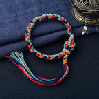 Handmade Tibetan Braided Bracelet for Good Luck & Protection