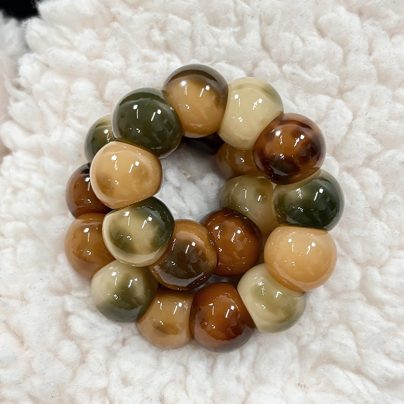14mm Fresh-Palette Garlic-Clove Bodhi Bead Bracelet