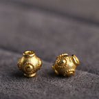 S925 Silver Dragonfly Eye Beaded Bead Spacer Silver Gold-plated DIY Jewelry Accessories