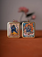 Tibetan Thangka  Amulet Talisman Pendant Necklace (35mm*45mm)