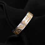 Pure Silver Ring The Heart Sutra Ring 925 Sterling Silver Couple Ring