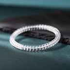 Natural White Crystal Precision-Cut Abacus Bead Bracelet - Unisex Design