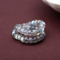 Natural Gray Moonstone Straight-cut Bracelet, Bucket Bead Diagonal-cut Bracelet for Women
