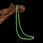 Natural Aged Hetian Green Jade Beaded Necklace Pendant for Women
