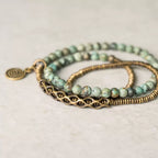 Turquoise Multi-circle Bracelet Handmade Copper Ornaments Energy Bracelet for Men and Women