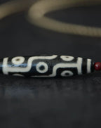 Tibetan Nine-Eyed Dzi Beads Charm Bracelet Pearl Pendant