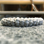 Natural White High-Density Star and Moon Bodhi Bracelet with Lotus-Shaped Beads for Men and Women