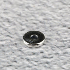S925 Silver, Plain Glossy Tibetan Straight Cut Separator Gasket Bead Separator DIY Accessories
