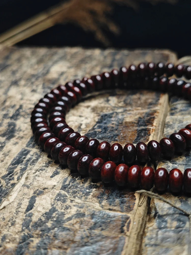 Buddha3bodhi 108 Beads of Red Sandalwood Mala Beads