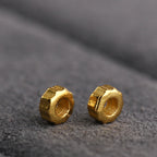 S925 Silver Bead Spacer Matte Spacer Silver-plated Ancient Gold DIY Gasket Wheel Bead Hand Rope Pendant Accessories