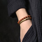 Multi-Layer Natural Red Jasper Bracelet Couple’s Grounding & Vitality Bracelet