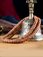 Natural Camel Bone Bracelet 108 Beads Mala for Meditation