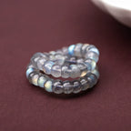 Tibetan Angled Cut Natural White Crystal, Pearl, Moonstone & Aquamarine Bracelet
