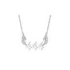 Angel Number 444 Necklace Angel Wings Lucky Number Clavicle Chain Necklace for Women