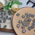 Natural Aquamarine Bead with Hole – DIY Bracelet & Pendant Jewelry Making Accessory