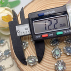 Natural Aquamarine Bead with Hole – DIY Bracelet & Pendant Jewelry Making Accessory