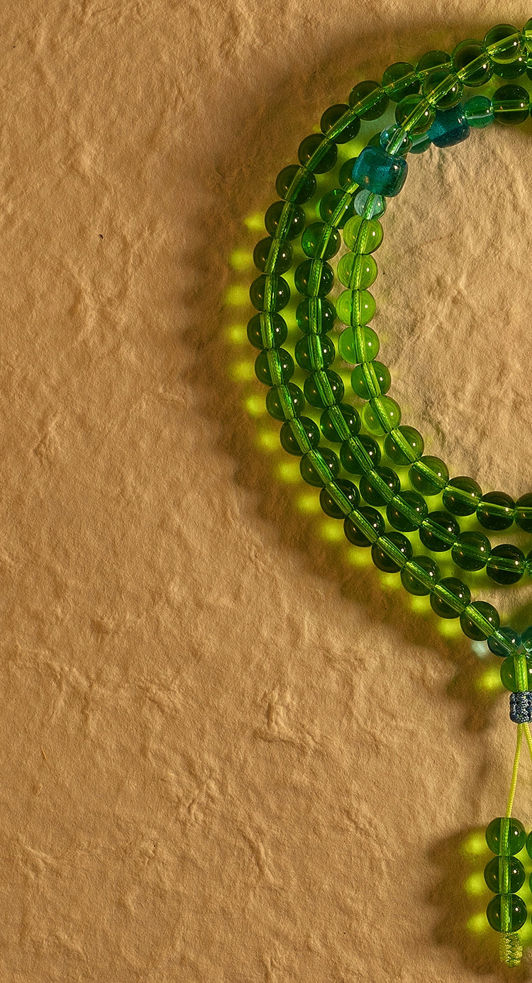 Buddha3bodhi 8mm Natural Green Agate 108 Bead Mala High Quality Bracelet Prayer Beads