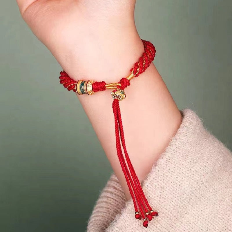 Tibetan Red String Protection Bracelet – Ben Ming Nian Luck & Blessing Cord