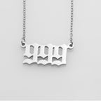 Stainless Steel Necklace Angel Number Necklace 111-999 for Women