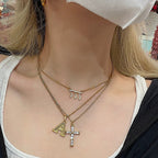 Angel Number Zircon Gold-Plated Necklace – Handmade & Radiantly Divine
